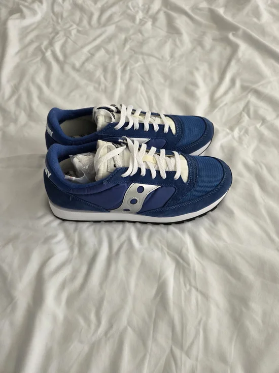 Saucony Blue Retro Runner Sneakers NWOB Sz 10 - Picture 3 of 6